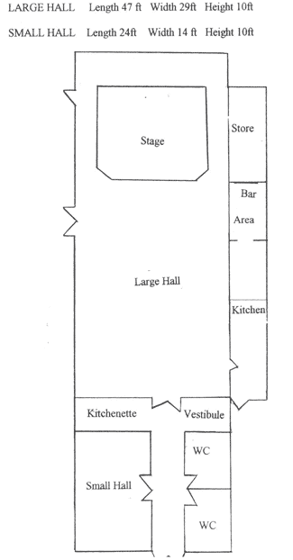 village hall layout